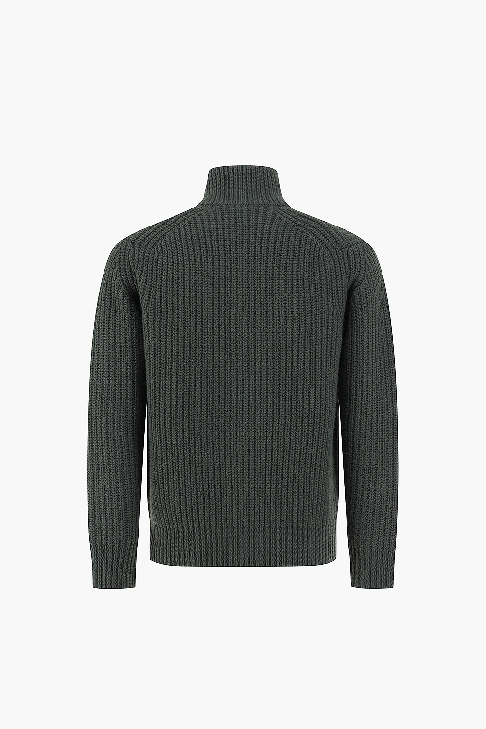 RIB 울 터틀넥 집업 긴소매 니트 BEP631402